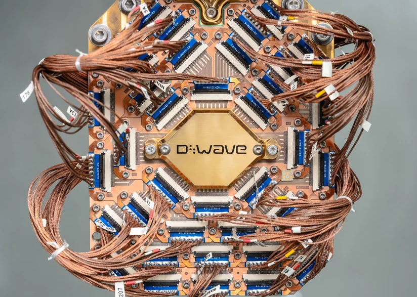 Close up of D-Wave's Advantage2 Annealing Quantum Computer Prototype