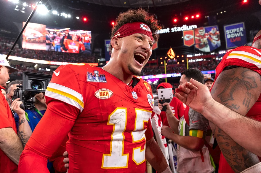 Patrick Mahomes of the Kansas City Chiefs 