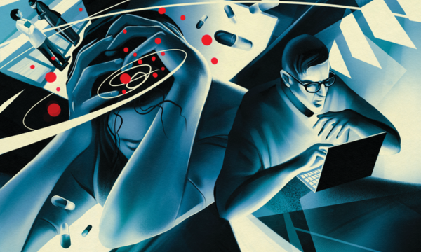 Abstract anxiety illustration