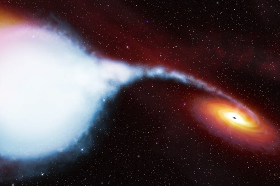 Illustration of a black hole