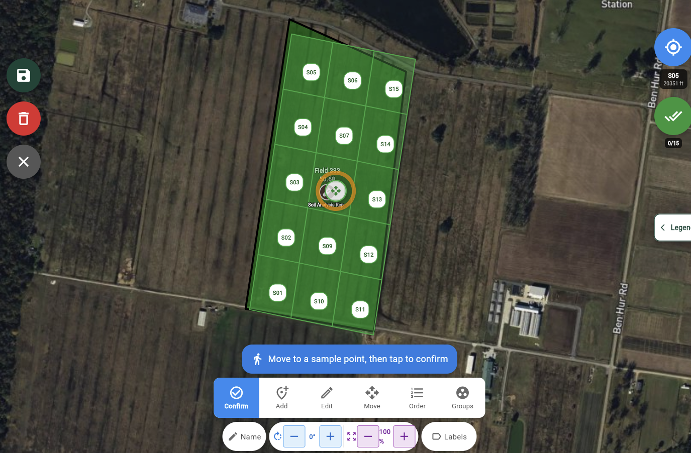 Refined soil testing workflow