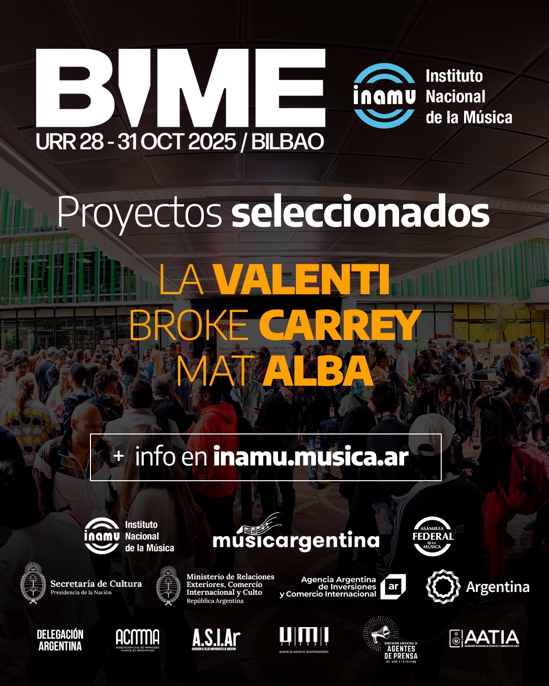 Convocatoria BIME Bilbao 2025 del INAMU