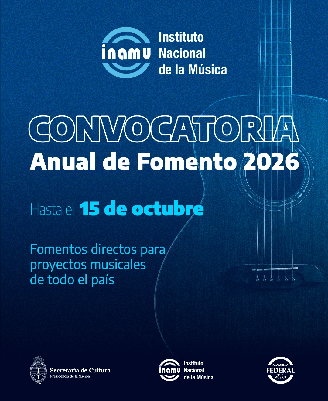 Flyer Convocatoria Anual de Fomento 2026