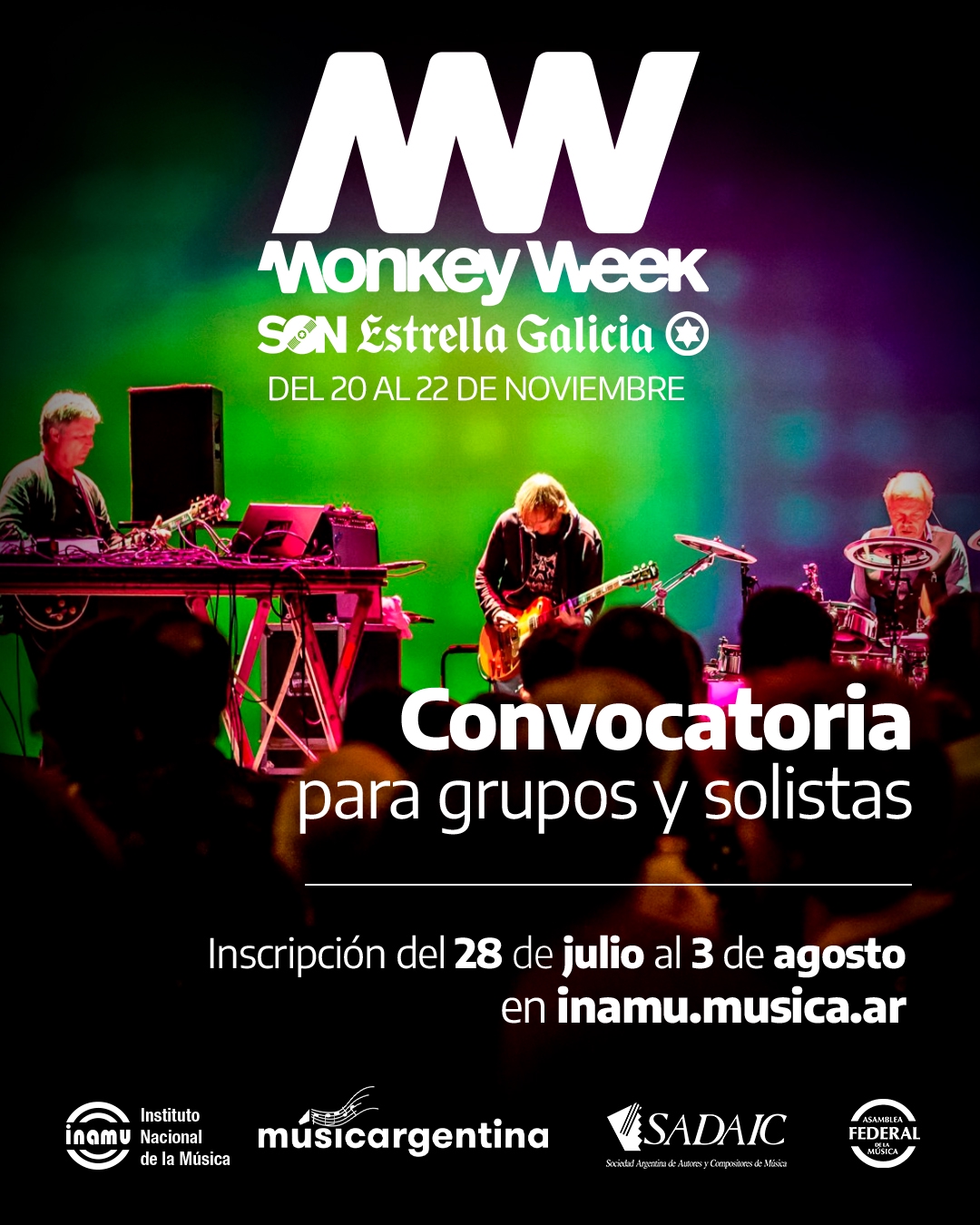 Convocatoria Monkey Week 2025 del INAMU