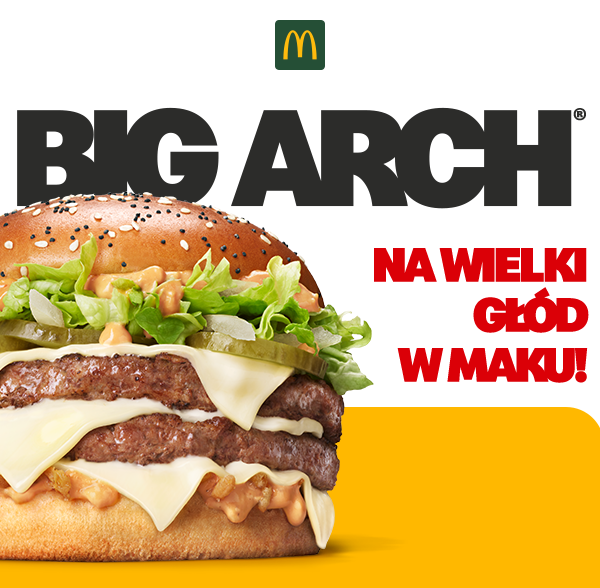 Dwa soczyste kotlety, ser cheddar i nowy sos – spróbuj Big Arch®!