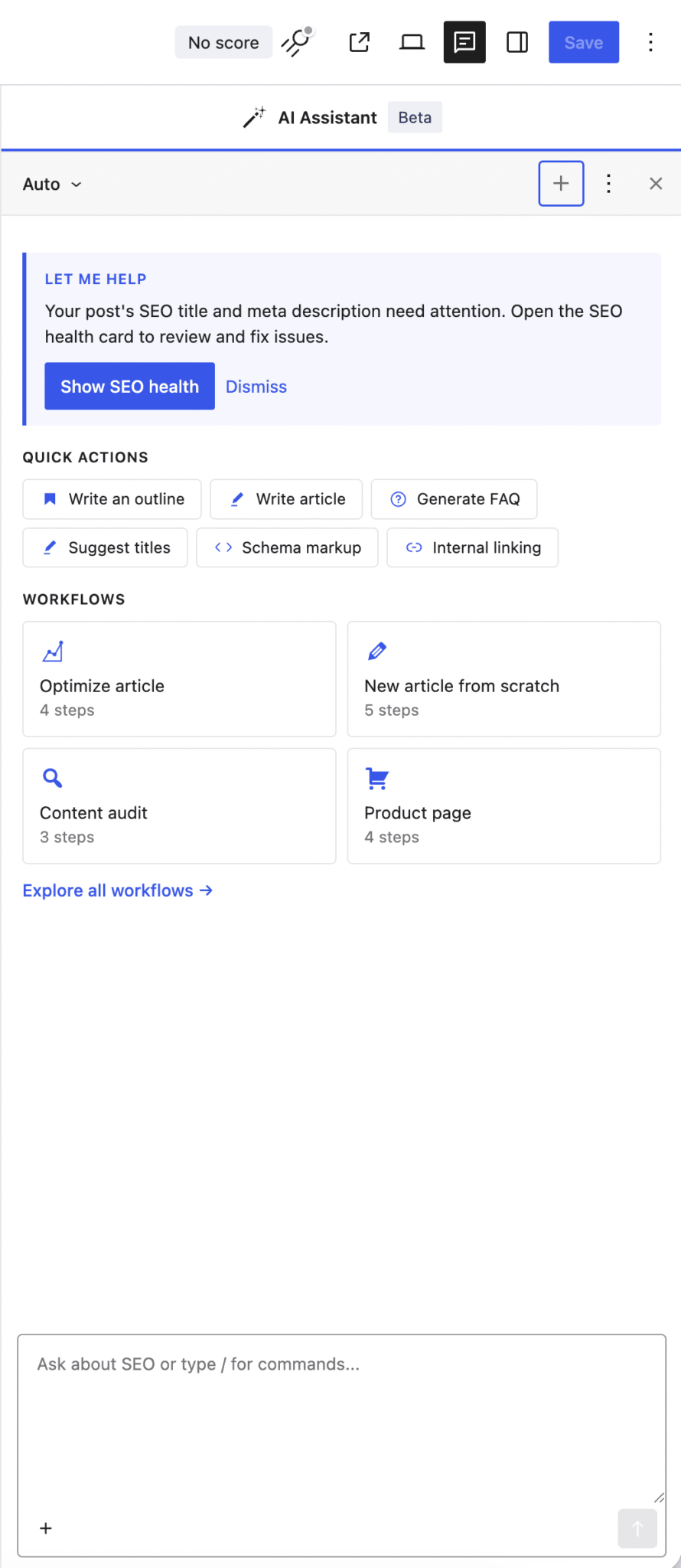 SEOPress AI assistant