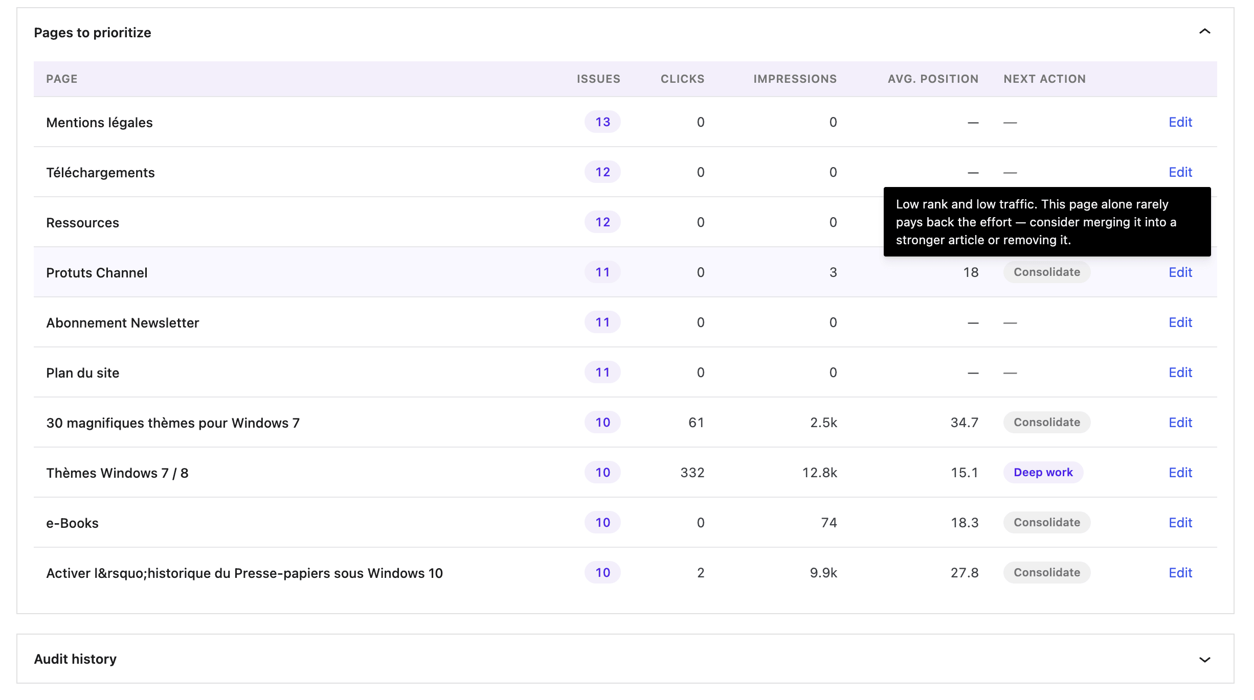 Example of a new settings screen – SEOPress PRO