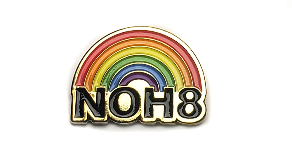 NOH8 Rainbow Lapel Pin