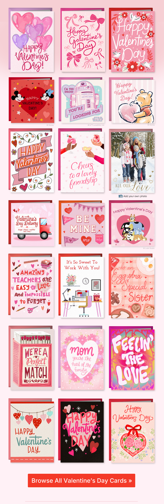 Browse All Valentine's Day Cards >>