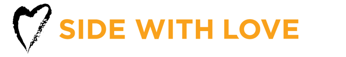 Side with Love Logo, reads side with love
