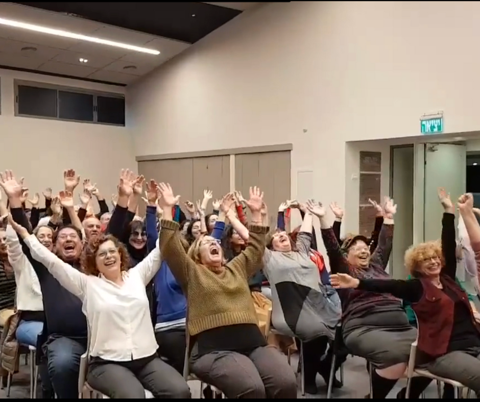 LAUGHTER YOGA WITH MULTIPLE SCLEROSIS