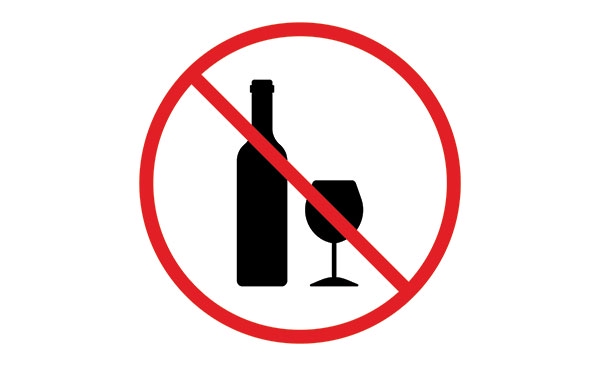 No alcohol sign
