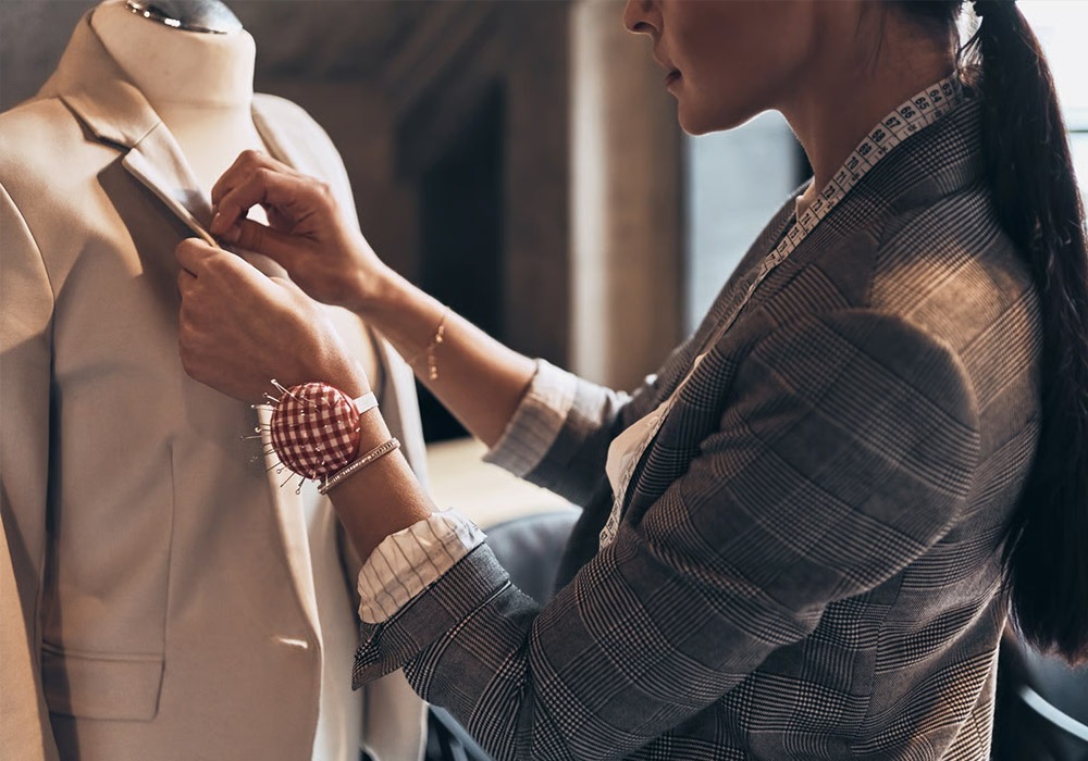 Folded knitwear, cared for at Blanc