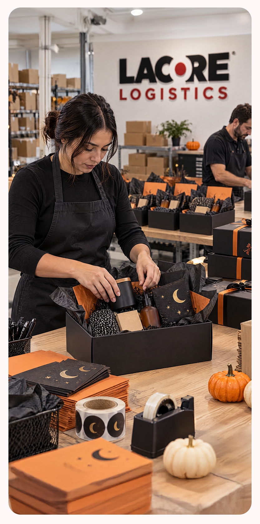 Holiday kitting at LaCore Logistics