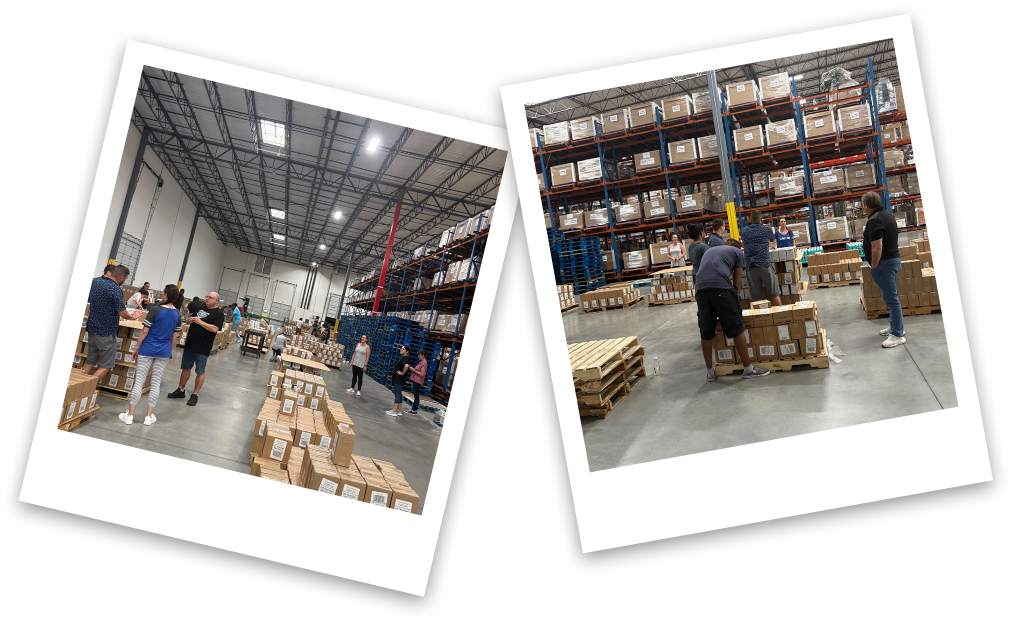 The LaCore team fulfilling Walmart orders