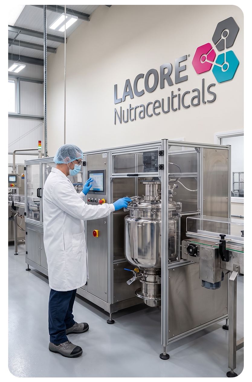 LACORE Nutraceuticals manufacturing