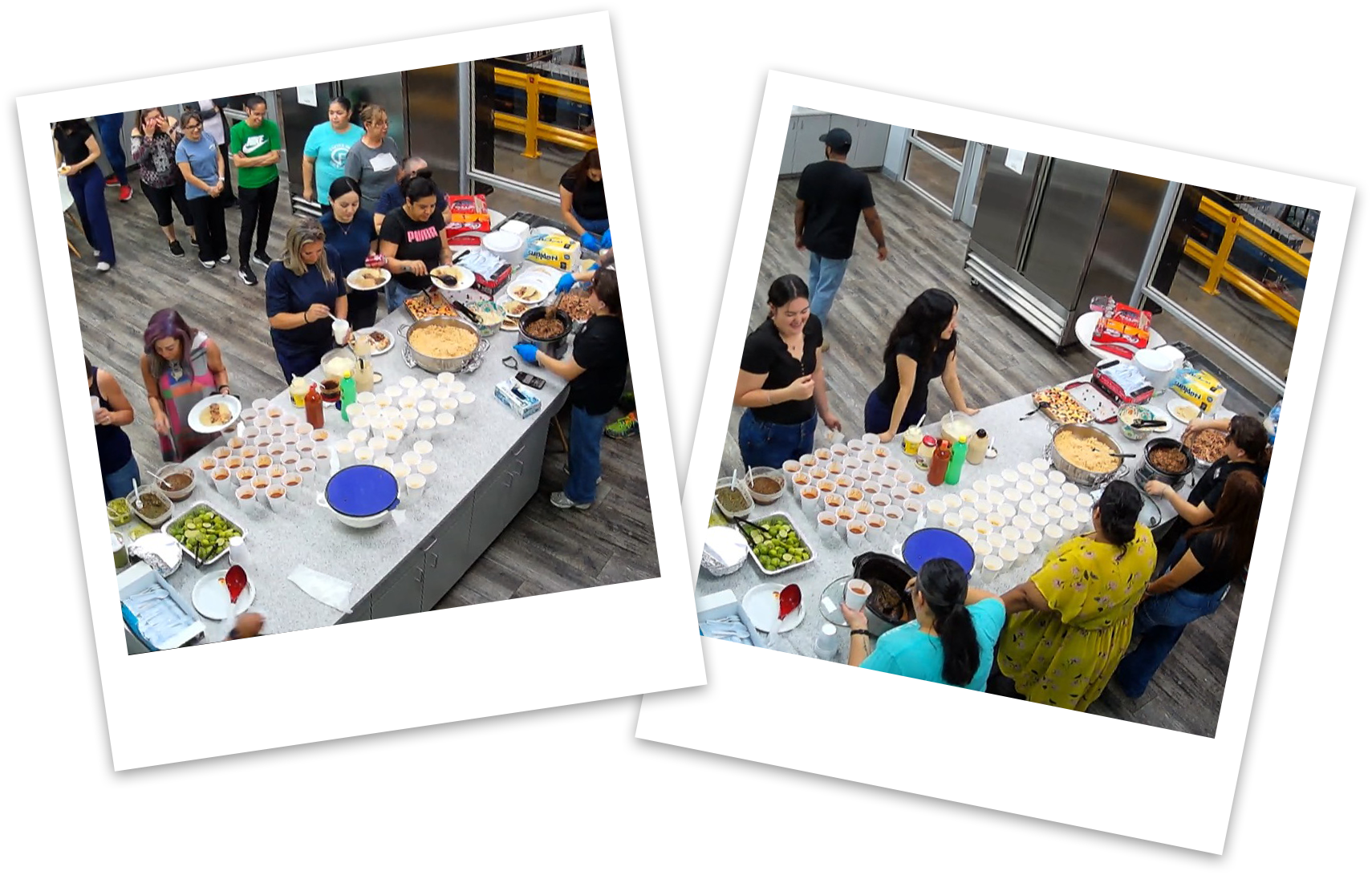 The LaCore team sharing food for Cinco de Mayo
