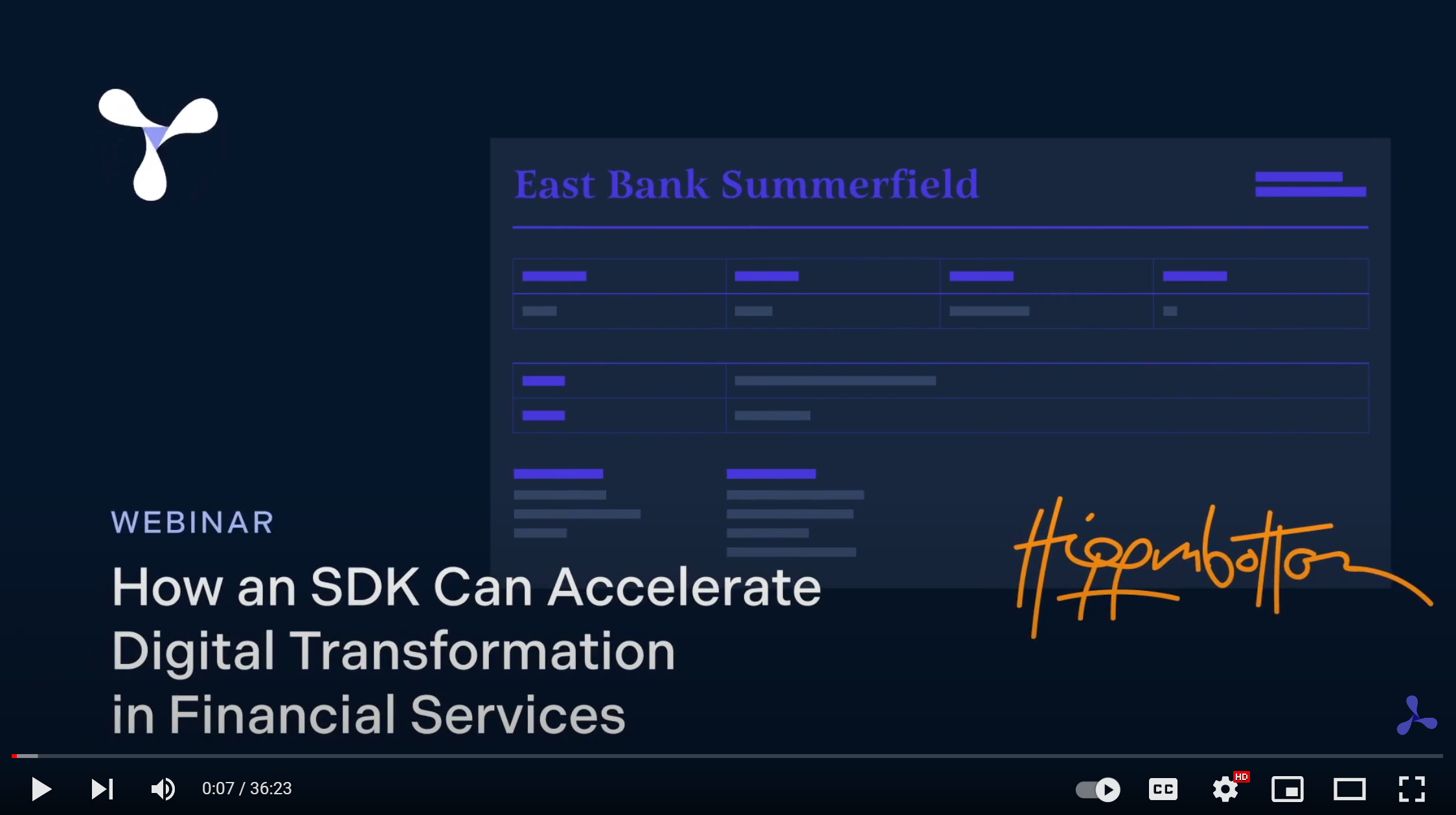 Recording of the Financial Services webinar