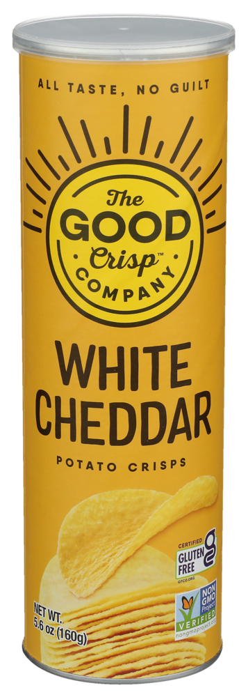 Aged white cheddar potato crisps