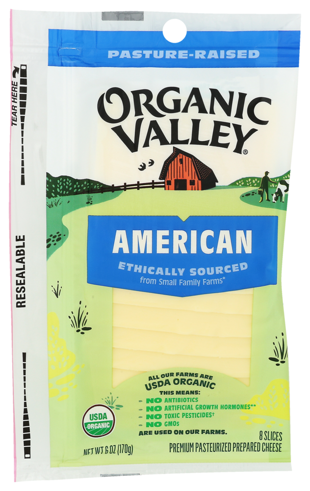 Organic Valley american cheese