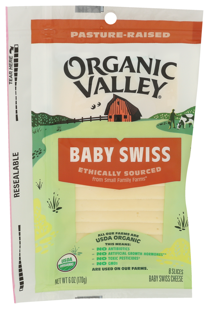 Organic Valley swiss cheese