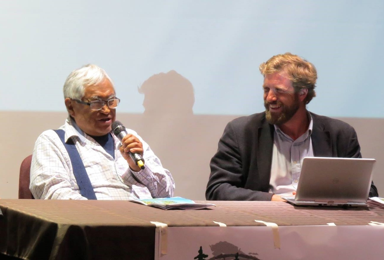 Speaking on a panel with elder Bill Jones