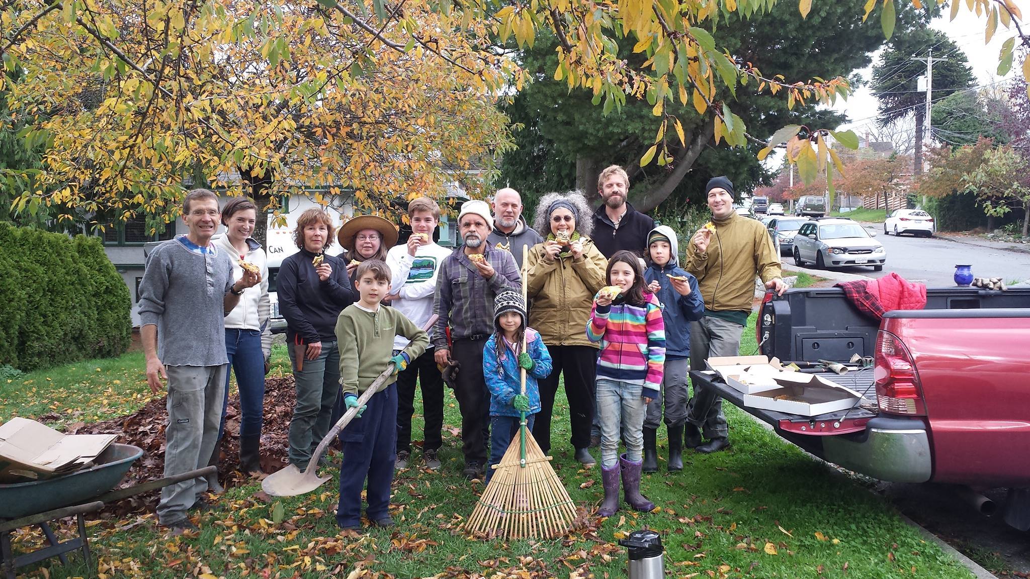 Supporting strong neighbourhoods at this community garden clean-up