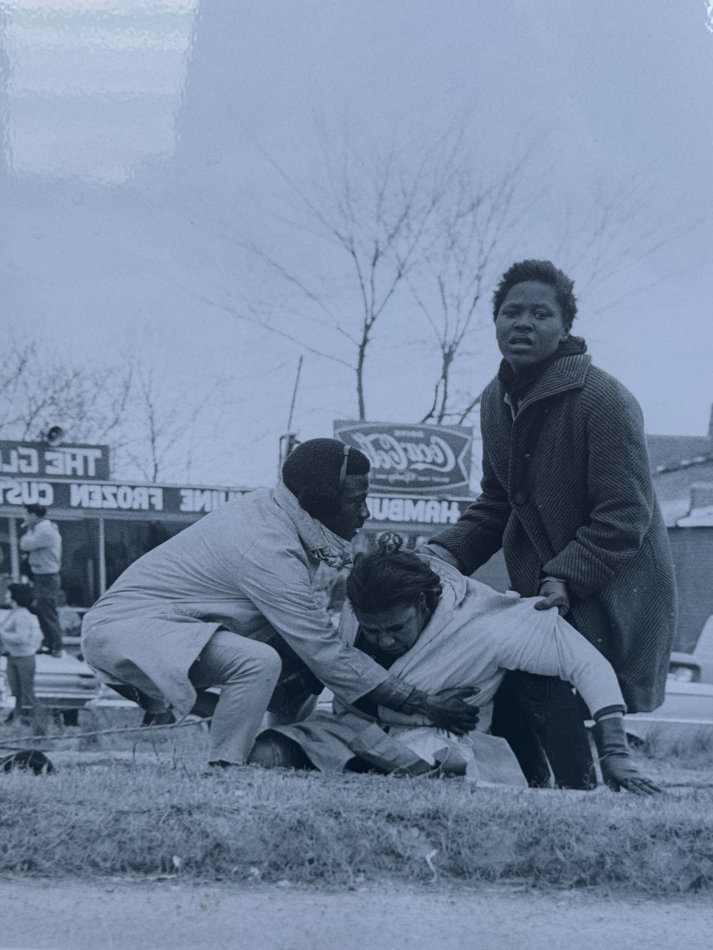 Marchers aid an injured marcher on Bloody Sunday, Selma, Alabama, March 7, 1965