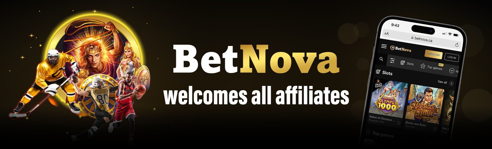 BetNova welcomes all affiliates